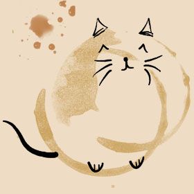 280x280 cute and curiously satisfying coffee stain art - Coffee Stain Drawing