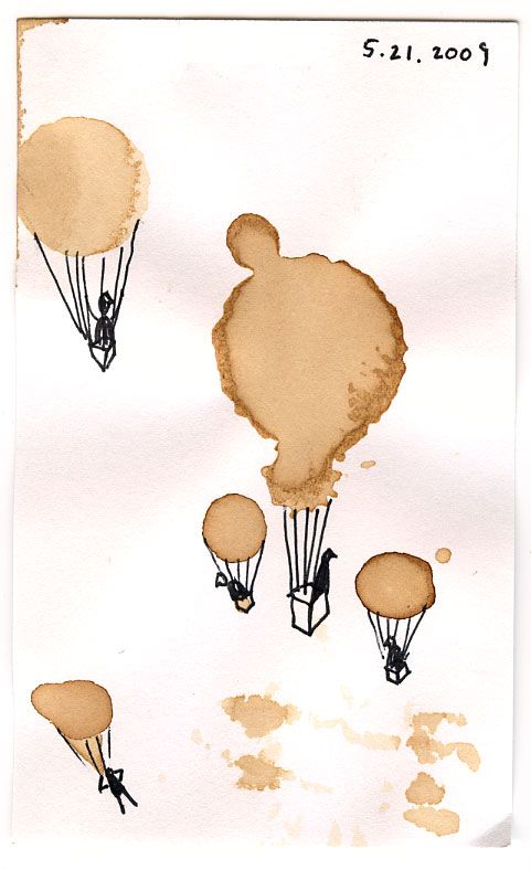 481x788 balloonstea bag doodles - Coffee Stain Drawing