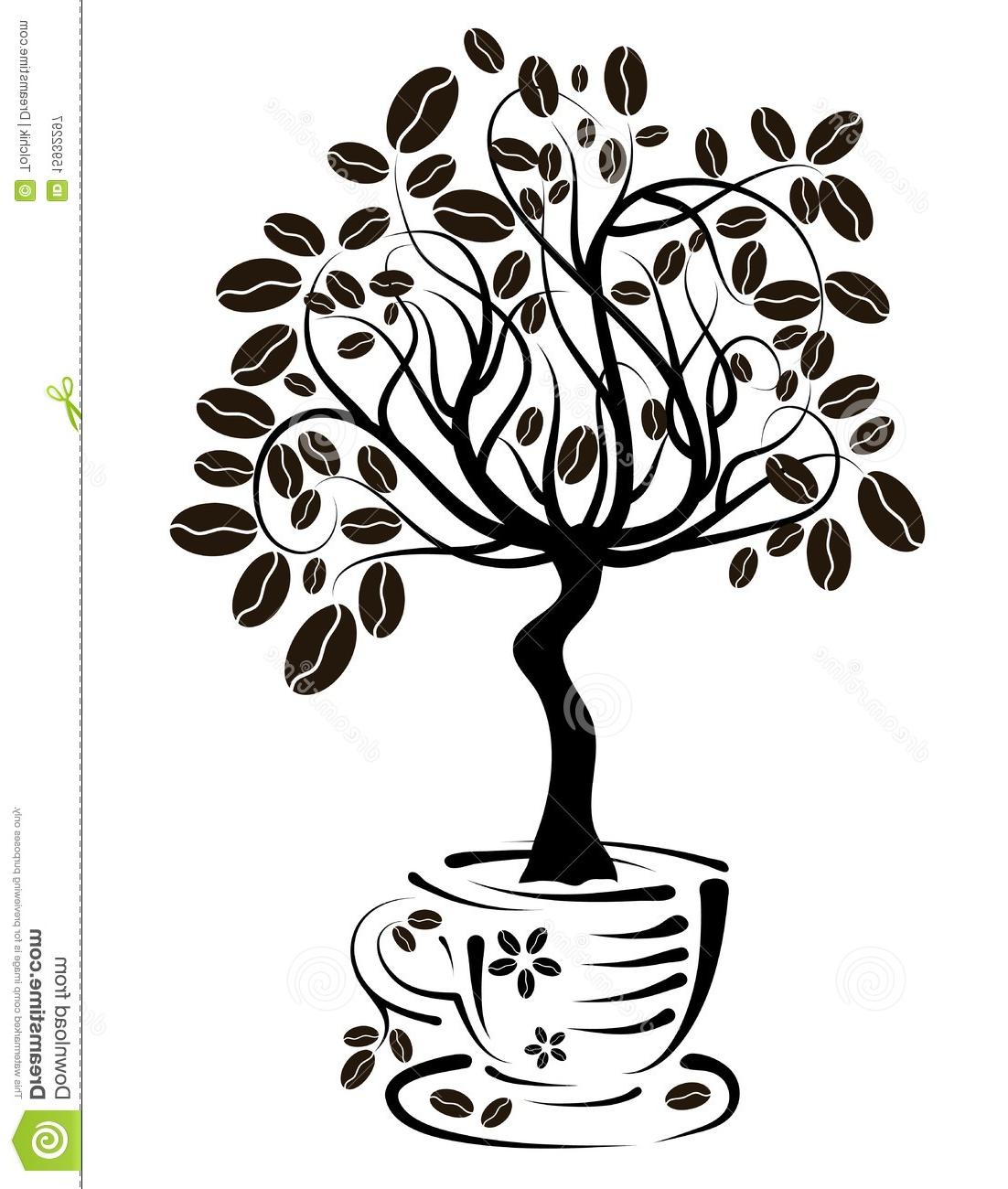 1102x1300 Best Coffee Tree Cup Vector Images - Coffee Tree Drawing