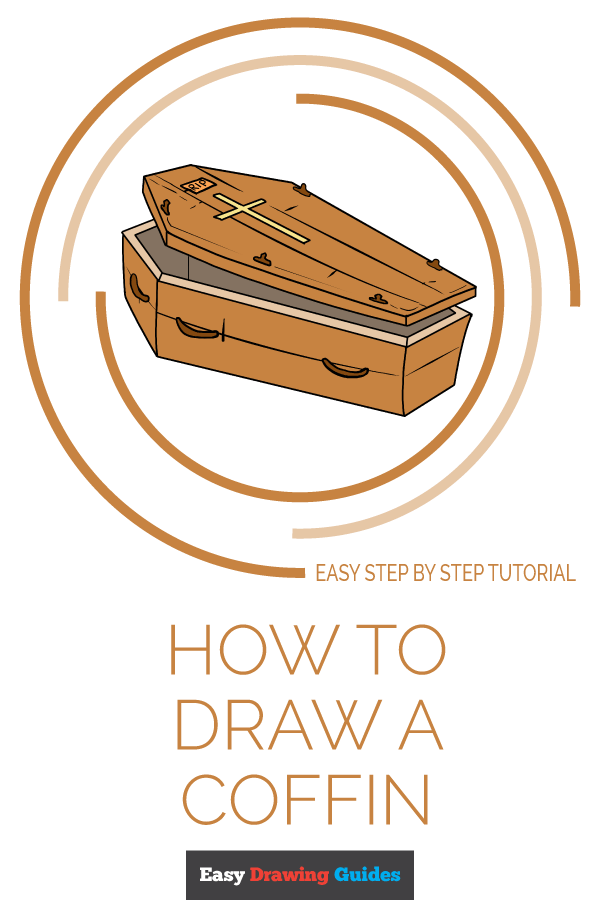 600x900 How To Draw A Coffin - Coffin Drawing