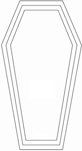 273x500 that funeral life halloween templates - Coffin Drawing Template