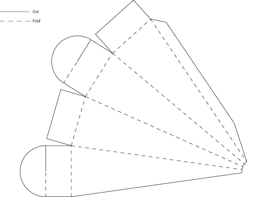 960x694 pillow gift box template - Coffin Drawing Template