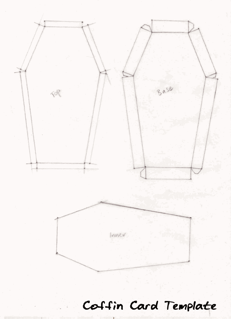 Гроб из бумаги чертеж