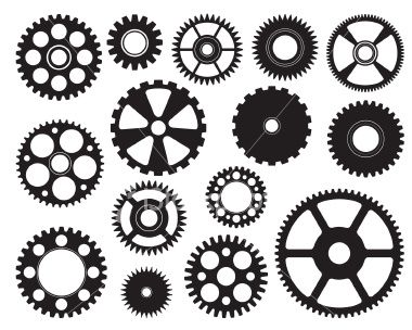 380x304 group of steampunk gears drawings related - Cogs And Gears Drawing