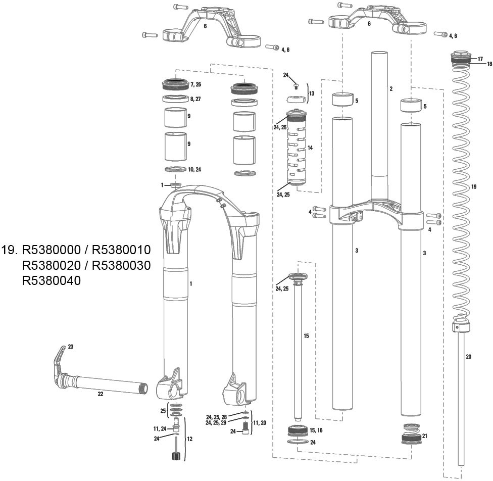 976x952 Rockshox Coil Spring Boxxer From Rock Shox The Bike Factory - Coil Spring Drawing