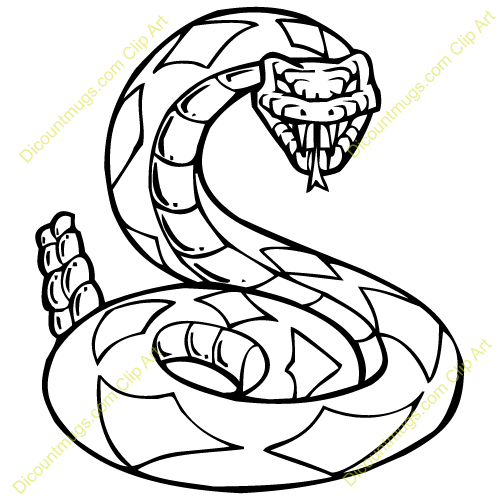 500x500 Rattlesnake Clipart Sketch Frames Illustrations Hd Images - Coiled Rattlesnake Drawing
