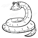 160x160 Coil Drawing Snake Transparent Png Clipart Free Download - Coiled Snake Drawing