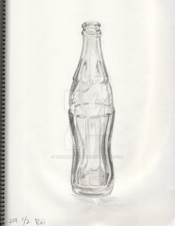 600x776 Cheap Coca Cola Wallpaper Border - Coke Bottle Drawing