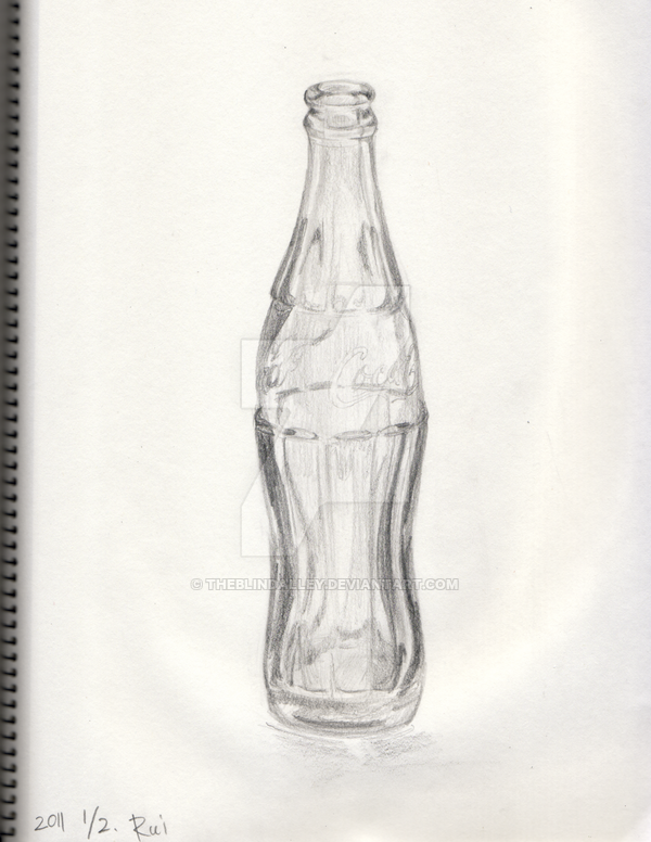 Coke Bottle Drawing At Paintingvalley Com Explore Collection Of Coke Bottle Drawing