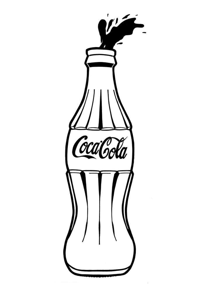 705x1000 Coke Drawing Free Download - Coke Bottle Drawing