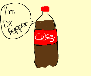 300x250 It Says Dr Pepper But It's Clearly Coke Bottle Drawing - Coke Bottle Drawing