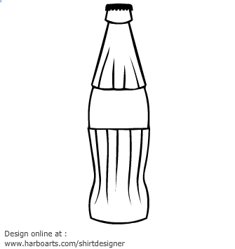 335x355 Coca Cola Bottle Clipart Great Free Clipart, Silhouette - Coke Bottle Drawing