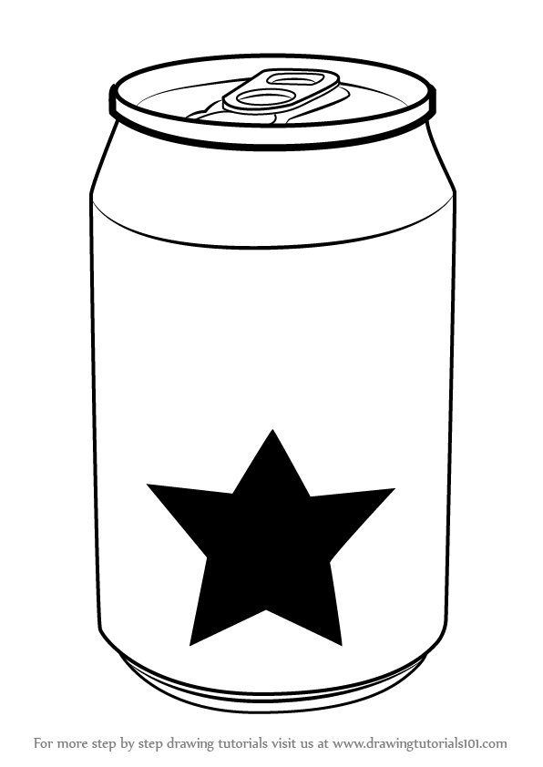 596x842 Learn How To Draw A Soda Can - Coke Can Drawing