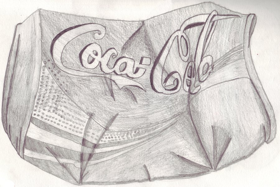 Pop Can Drawing - Coke Can Drawing. 
