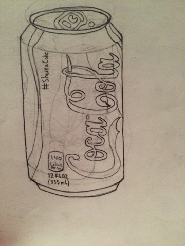 360x480 tales from the art room finished coke can contour drawings - Coke Can Drawing