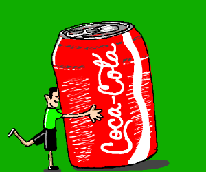 300x250 person has a huge coke drawing - Coke Drawing