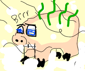 300x250 Stinky Pig In Cold Weather Drawing - Cold Weather Drawing