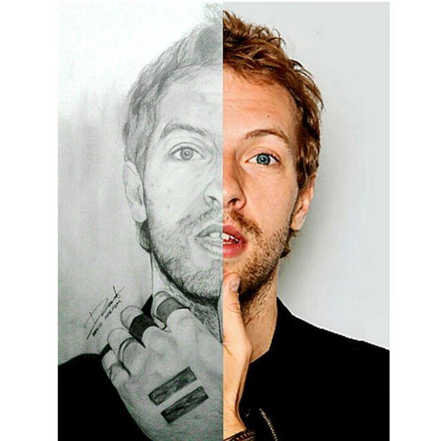 640x640 Drawing Photo Chris Martin - Coldplay Drawings