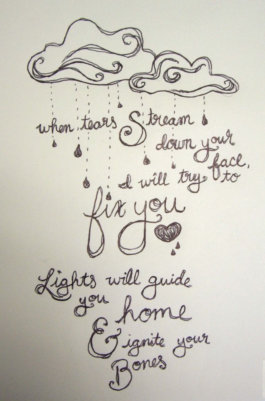 845x1280 Beautiful Lyric Drawings In Coldplay Lyrics, Lyric - Coldplay Drawings