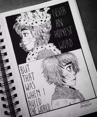 320x386 Vivalavida Drawings On Paigeeworld Pictures Of Vivalavida - Coldplay Drawings