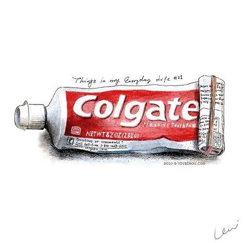 500x500 toothpaste dental hygiene in art sketchbook - Colgate Toothpaste Drawing