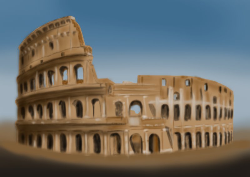 800x568 learn how to draw the colosseum - Coliseum Drawing