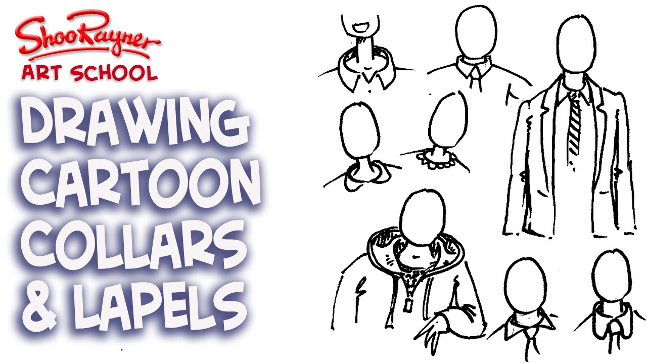 1280x720 how to draw collars and jacket lapels - Collar Drawing