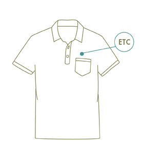 277x311 men's broken in pocket polo shirt - Collared Shirt Drawing