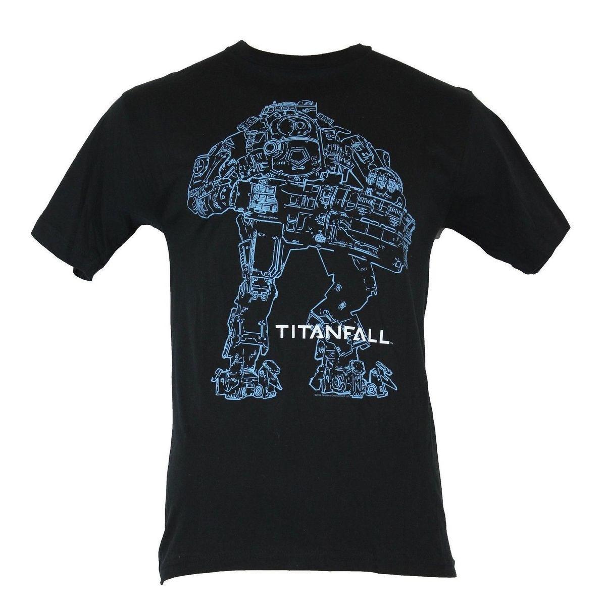 1200x1208 titanfall mens t shirt blue detailed mech drawing image collared t - Collared Shirt Drawing