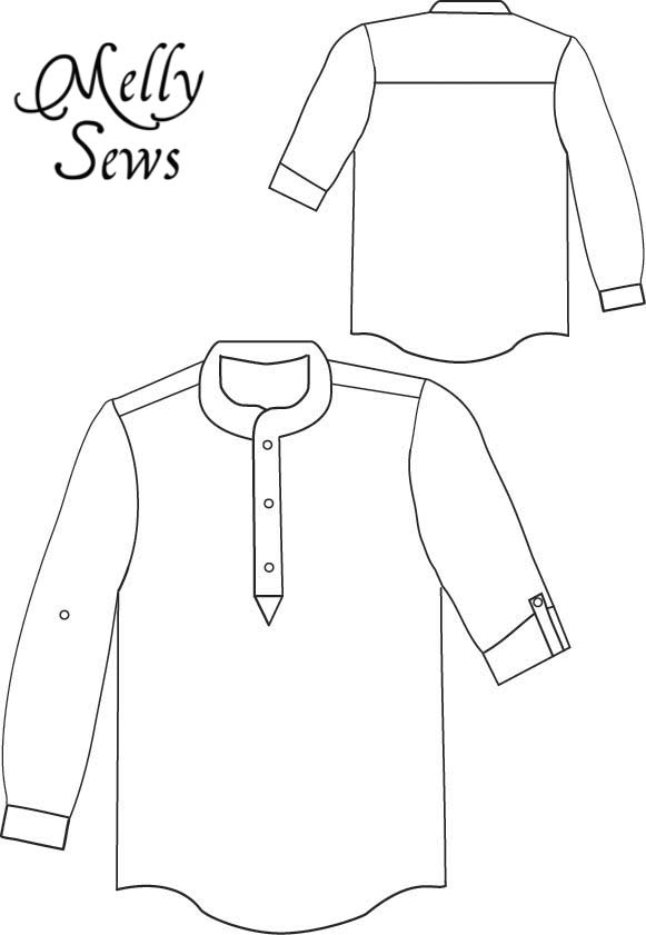 581x841 collared shirt pattern, fashion shirts long sleeve shirts t - Collared Shirt Drawing