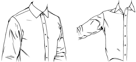 Shirt Drawing Reference - Collared Shirt Drawing. 