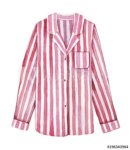 432x500 basics night shirt watercolour illustration one single cloth - Collared Shirt Drawing