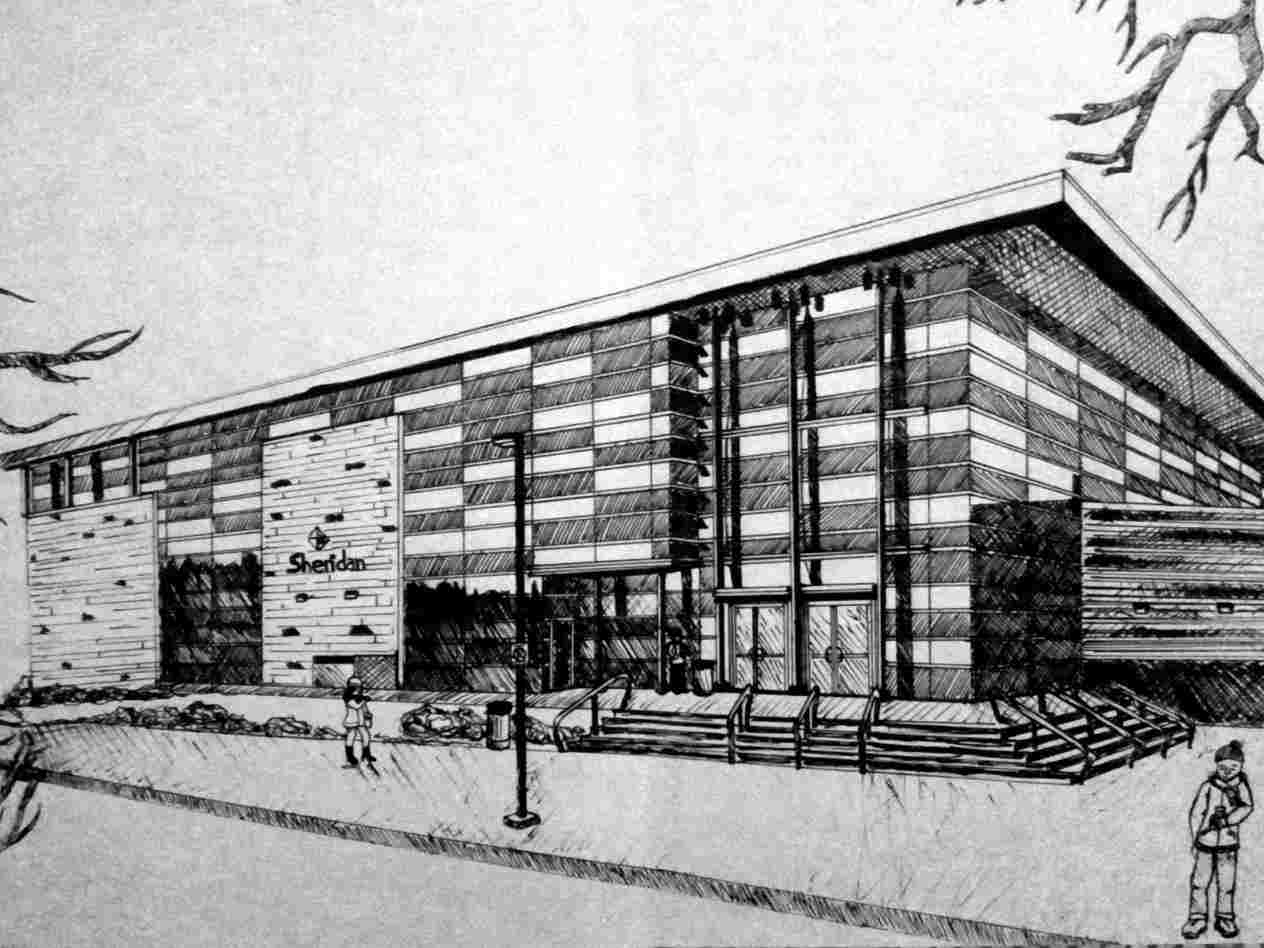 1264x948 Sketch How To Draw A College Building Drawing Fine Art - College Building Drawing