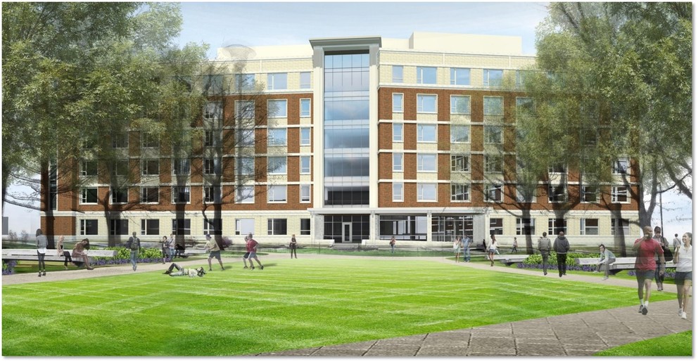 992x515 Trustees Approve Naming New Robinson Hall And Earle Hall - College Building Drawing