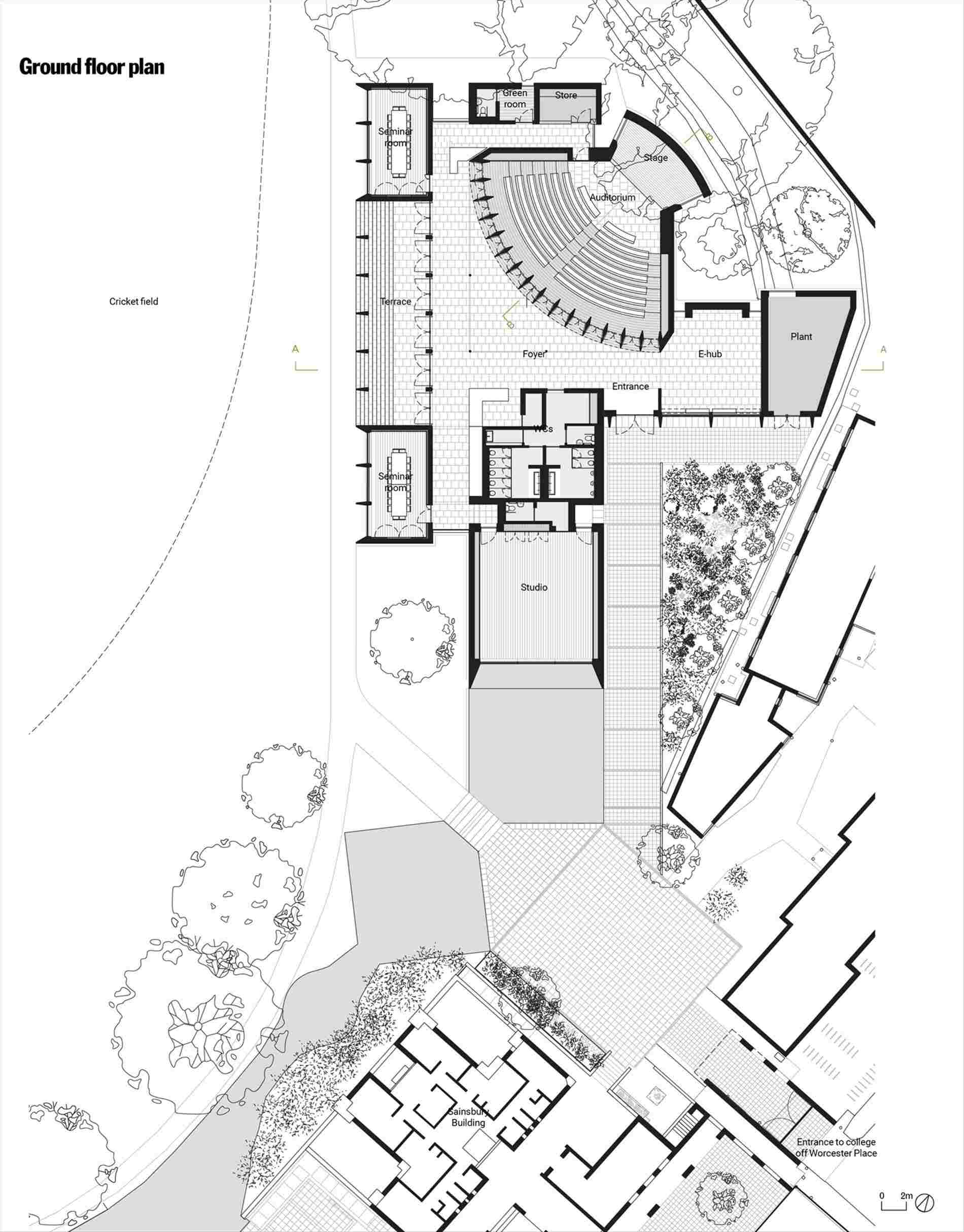 1900x2428 Collection Of Dimensional Building Drawing High Quality - College Building Drawing