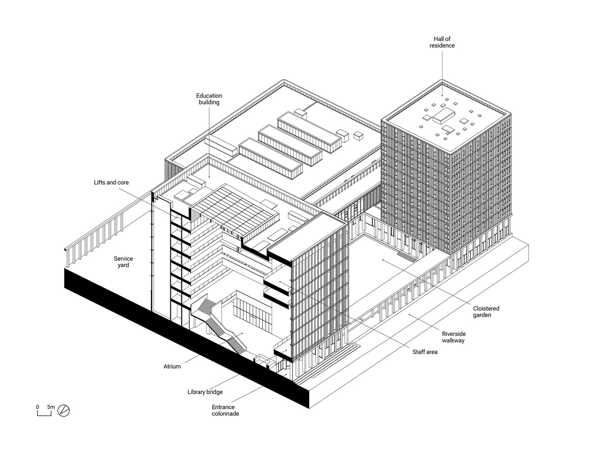 1180x892 riverside campus, city of glasgow college - College Campus Drawings