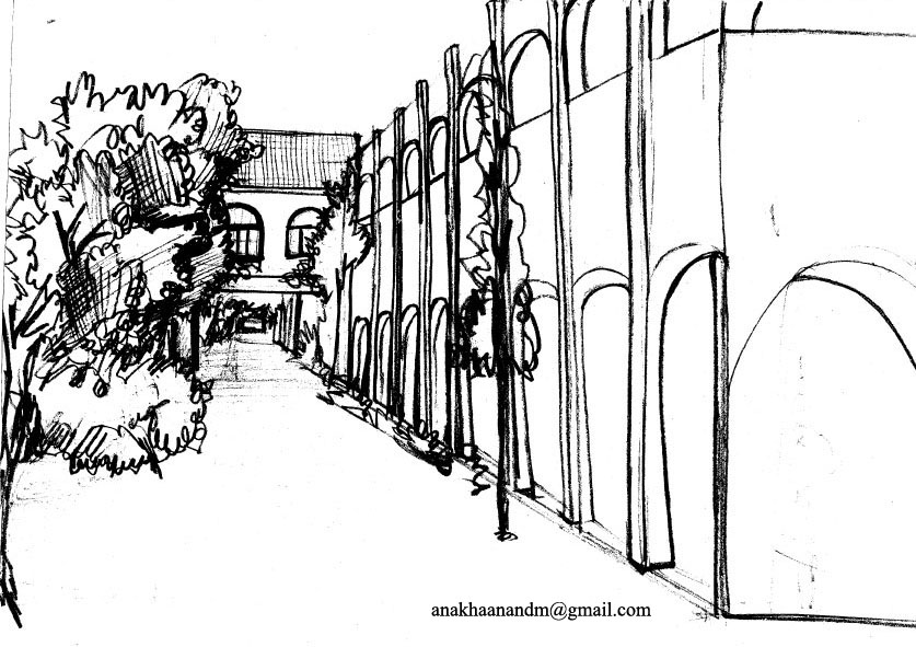 837x591 beauty that lies in the eye of the creator perspective drawings - College Campus Drawings