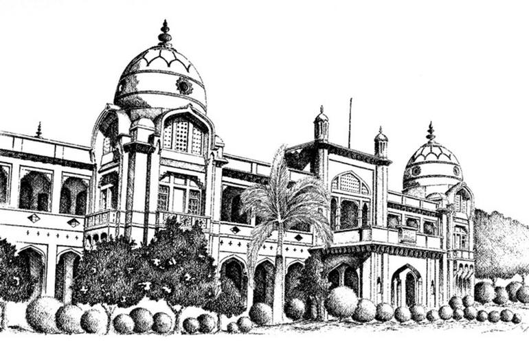 770x517 king edward medical college, lahore, pakistan drawing - College Drawing