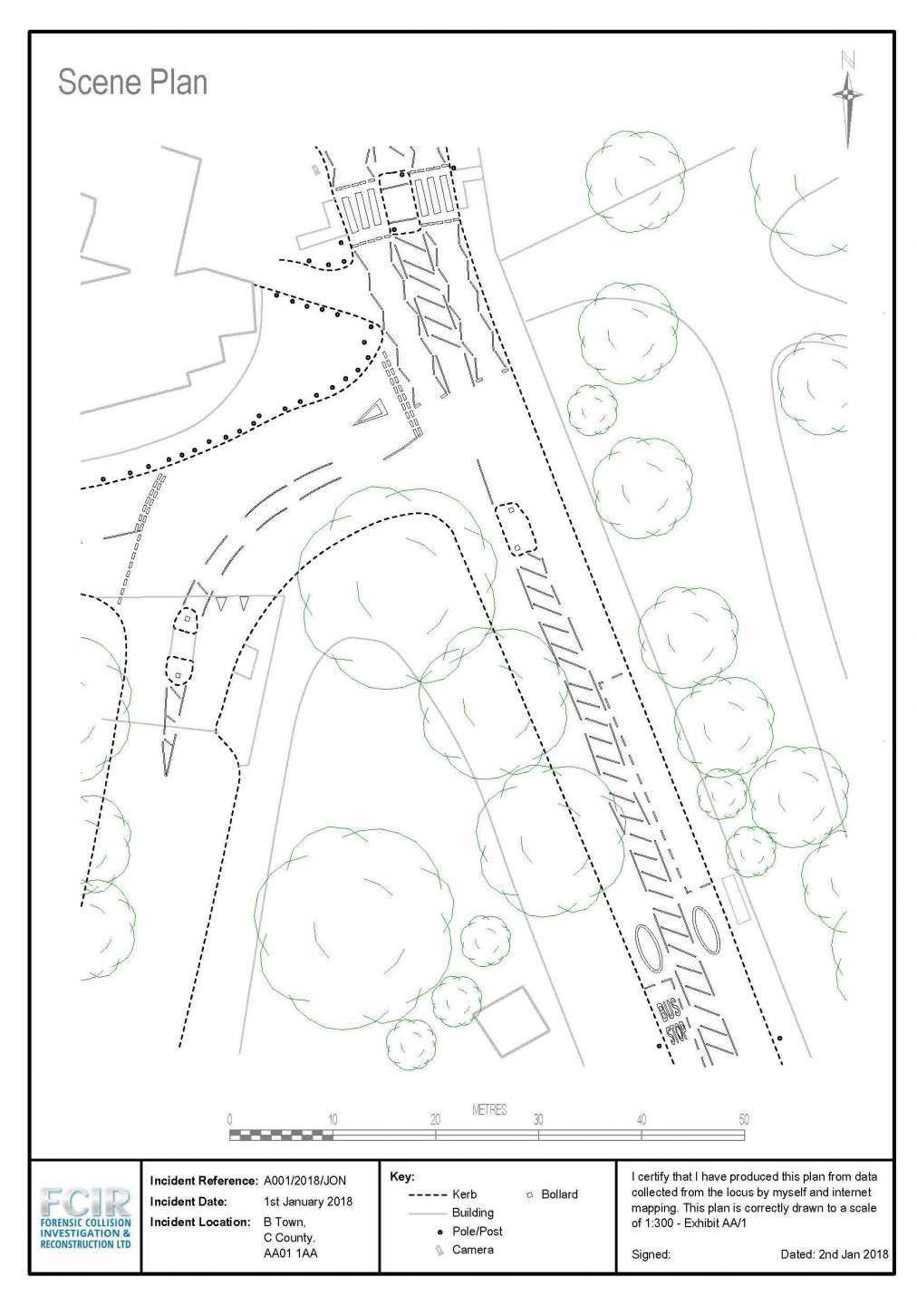 1012x1440 plans and scale drawings for collision reconstruction - Collision Drawing