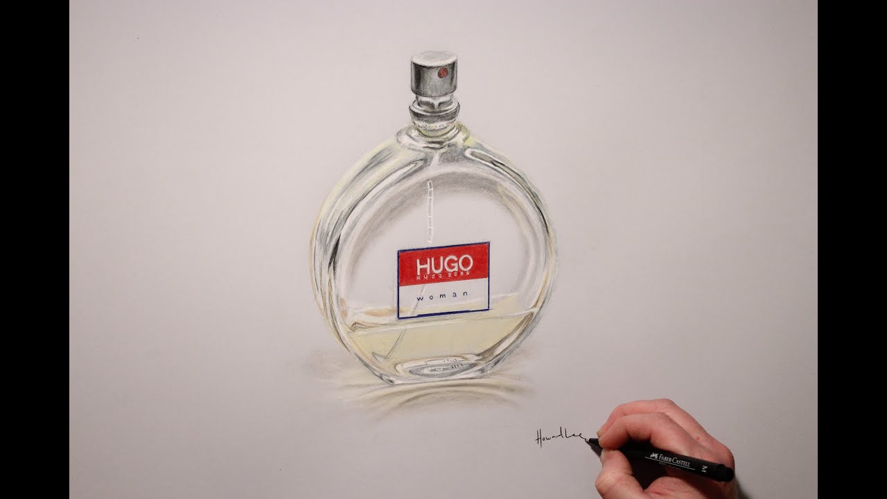 1280x720 how to draw a perfume bottle - Cologne Drawing