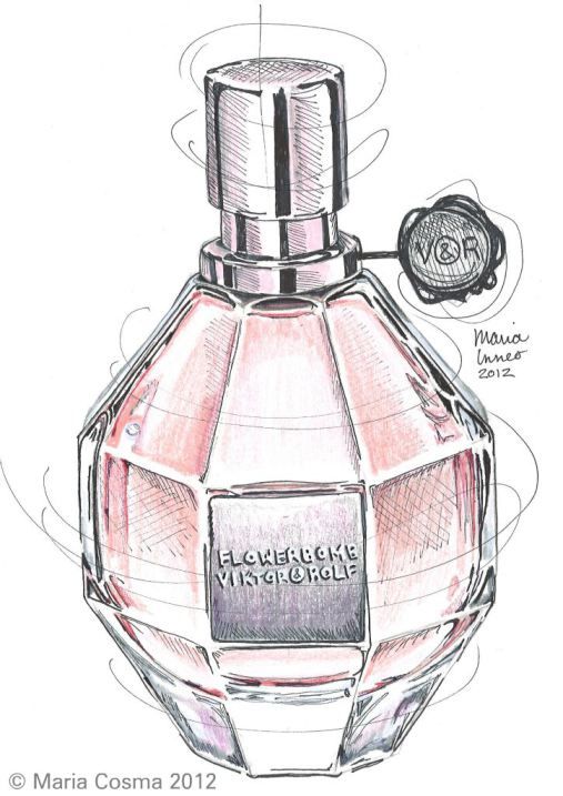 507x717 image result for perfume bottle drawing art de dibujo - Cologne Drawing