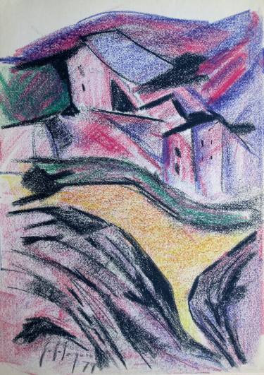 375x531 Houses In A Colony Drawing - Colony Drawing