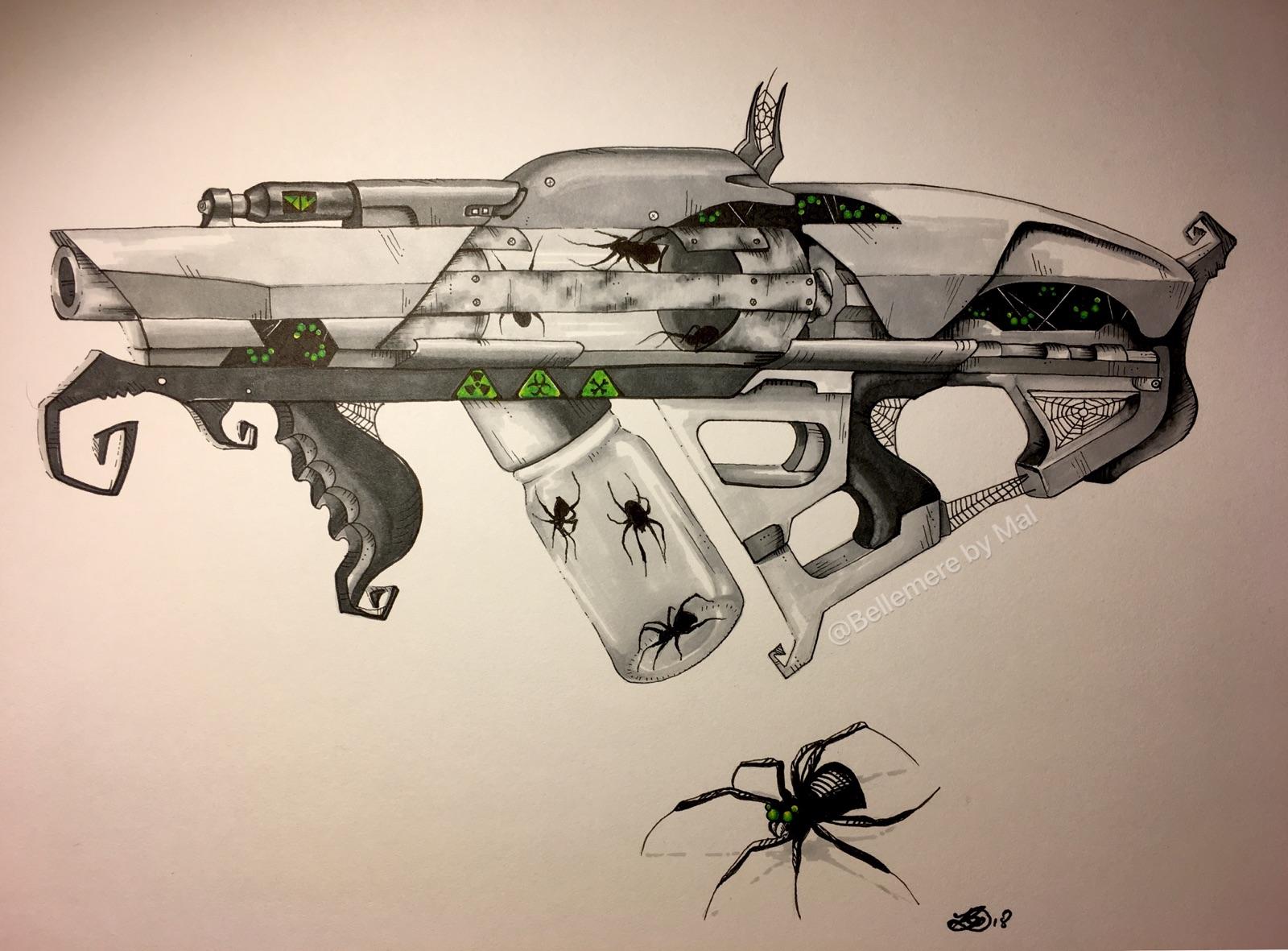 1600x1181 I Have Been Drawing Spooky Weapons For Inktober Here Is - Colony Drawing