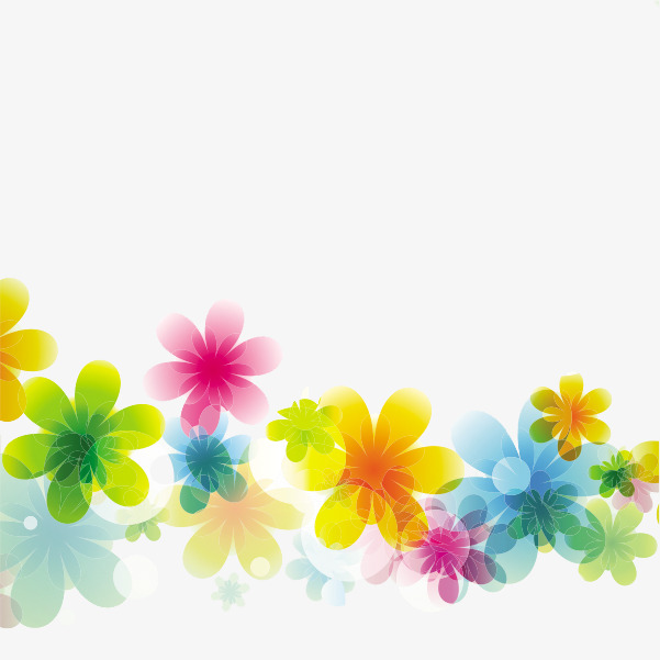 601x601 Color Computer Drawing Flowers, Colored Petals, Beautiful Hand - Color Drawing Flowers