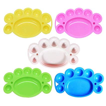 425x425 Jiaufmi Pcs Random Color Little Feet Shaped Painting - Color Palette Drawing