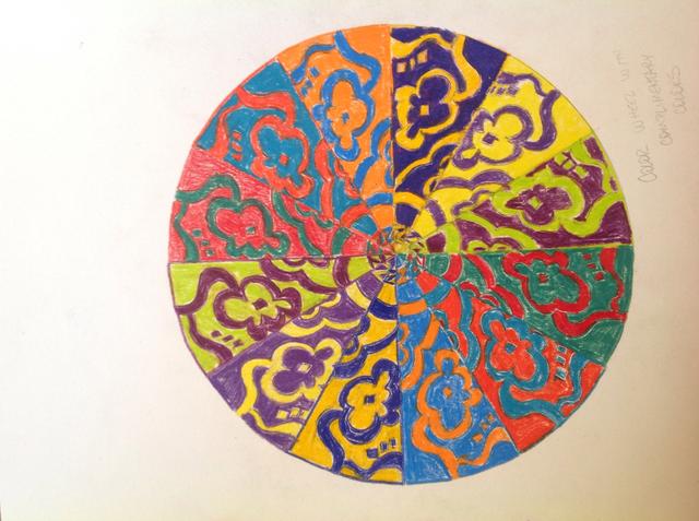 640x477 how to create a radial design color wheel - Color Wheel Drawing