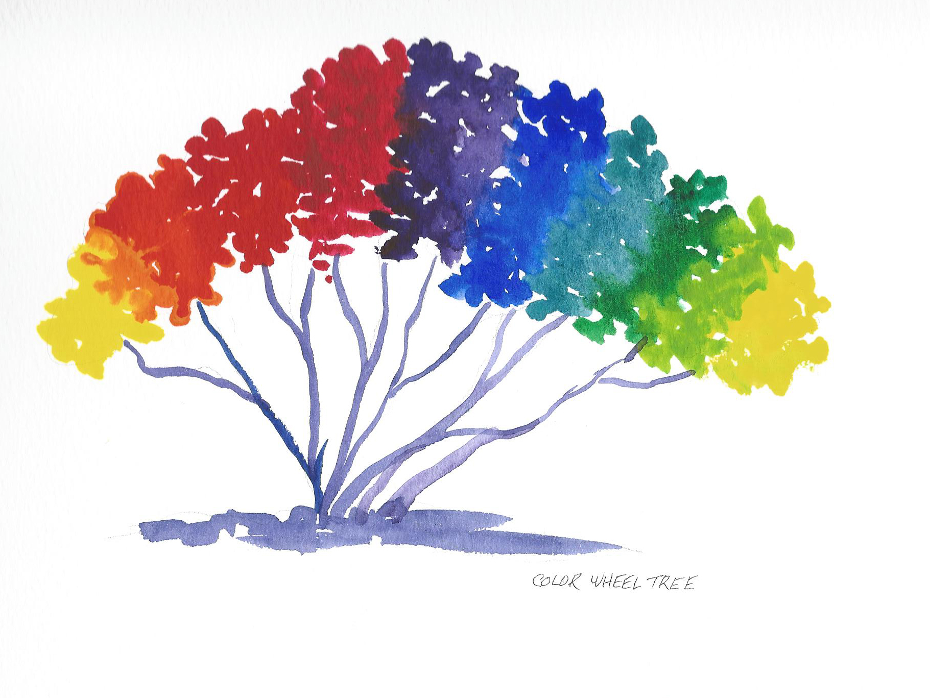1821x1367 the color wheel tree stafford artworks - Color Wheel Drawing