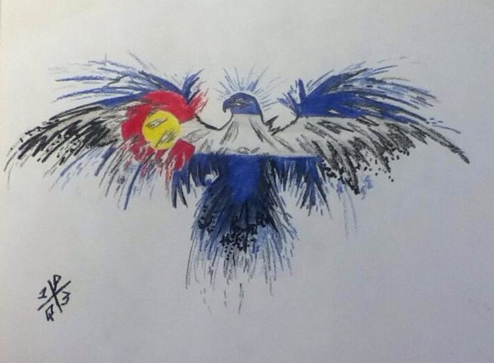 707x520 colorado drawing for tattoo tattoo tattoos, body art, piercings - Colorado Drawing