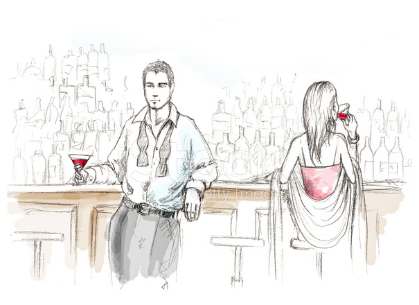 605x440 Charcoal Drawing With A Touch Of Color Stock Photos - Colored Charcoal Drawing