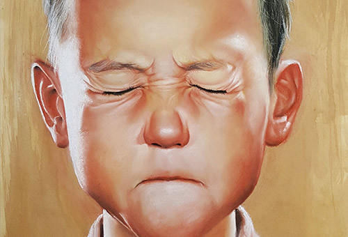 500x340 Liu Ling Singapore Charcoal Drawing Artist - Colored Charcoal Drawing